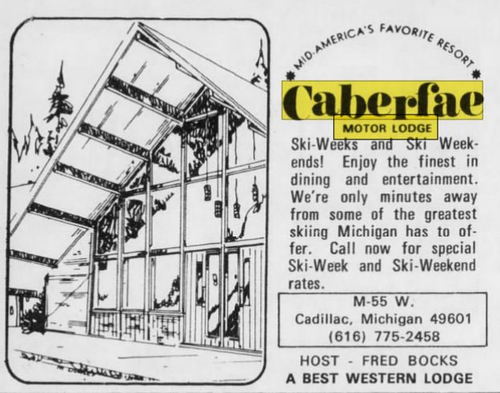 Caberfae Motor Lodge - Oct 29 1972 Article (newer photo)